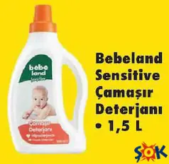 BEBELAND SENSİTİVE ÇAMAŞIR DETERJANI 1,5 L fiyat ve kampanya bilgisi